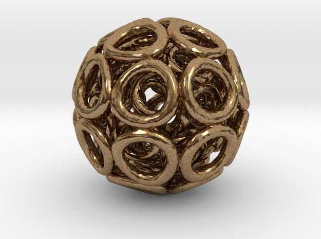 Hole Tri-ball in Natural Brass