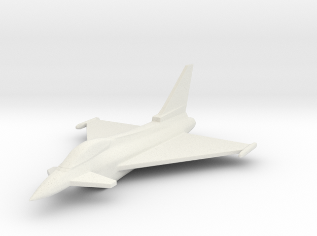 1/285 Scale (6mm) Eurofighter Typhoon  in White Natural Versatile Plastic