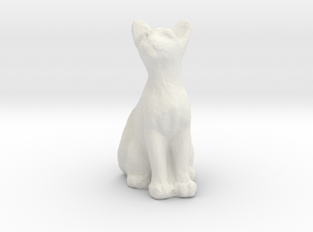 Cat in White Natural Versatile Plastic