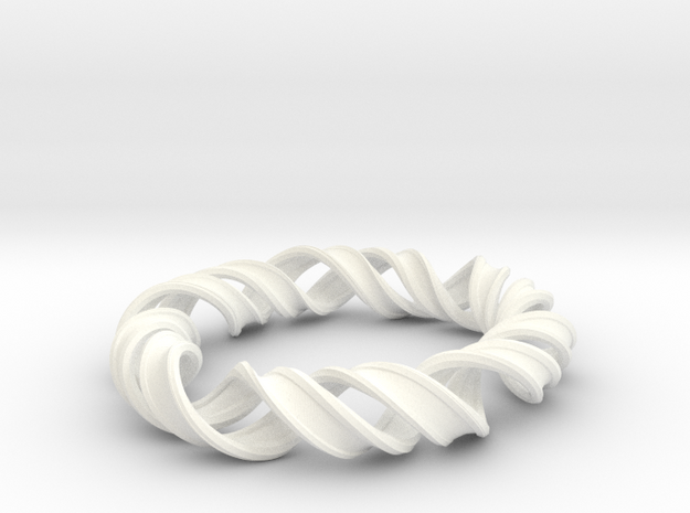 Bangle_structure_of_DNA in White Processed Versatile Plastic