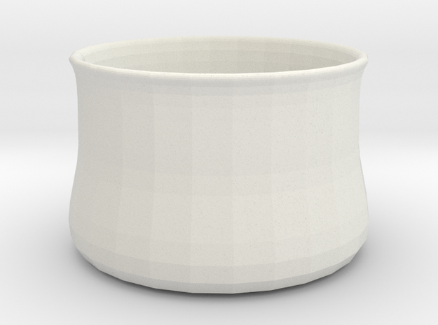 Vase1 in White Natural Versatile Plastic
