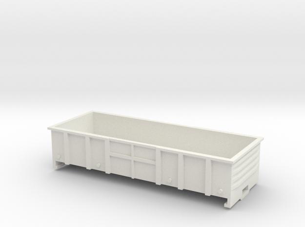 LC Wagon, New Zealand, (HO Scale, 1:87) in White Natural Versatile Plastic