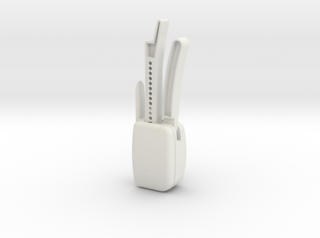 Siding Gage Clamp in White Natural Versatile Plastic