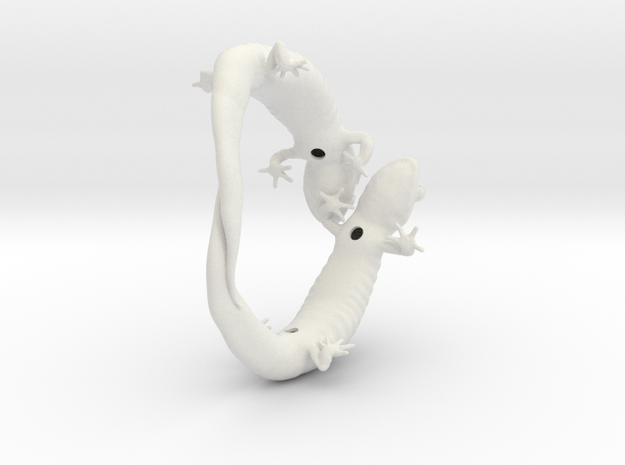 Salamander Bracelet in White Natural Versatile Plastic