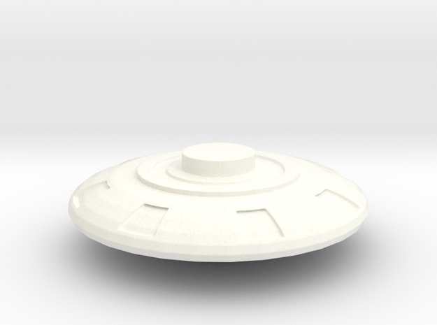 Dome Extention Part in White Processed Versatile Plastic