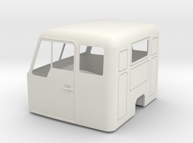 VOLVO-Cab-shell-12mm in White Natural Versatile Plastic
