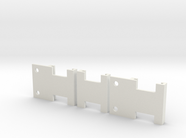 Ord Bot Hadron - Hall effect Endstop holders in White Natural Versatile Plastic