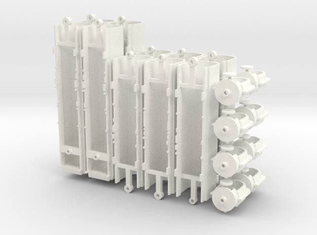 WIA Articulated Car Carrier Shell (N Scale) in White Processed Versatile Plastic