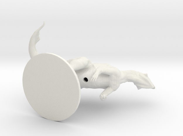 Psittacosaurus (sniffing breeze) 1:12 Scale Model in White Natural Versatile Plastic