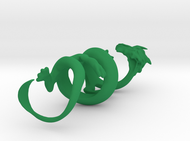 Oriental Dragon Gripper 22mm in Green Processed Versatile Plastic