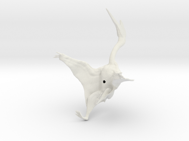 Quetzalcoatlus 1:40 scale model in White Natural Versatile Plastic