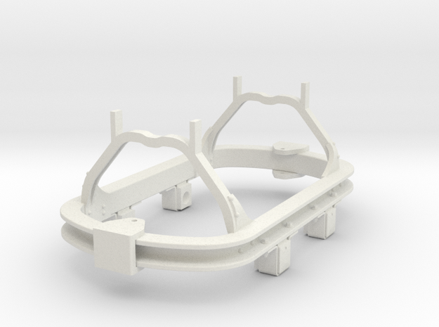 1:35 scale 16.5mm gauge skip chassis in White Natural Versatile Plastic
