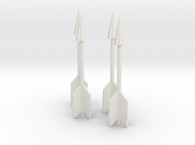 Zelda Fan Art: TLoZ: 4 Arrows in White Natural Versatile Plastic