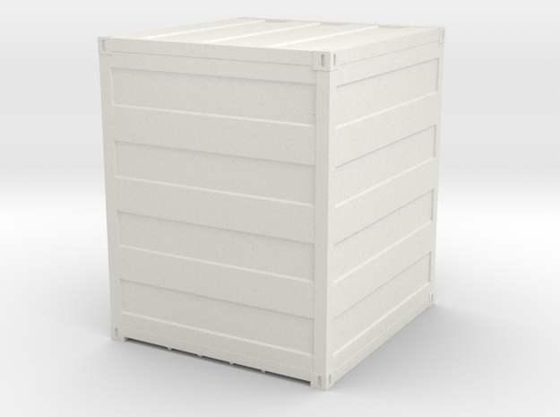 Container 10 ft, scale 1:87 in White Natural Versatile Plastic