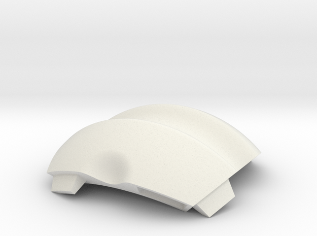 NSphere Palm (tile type:3) in White Natural Versatile Plastic