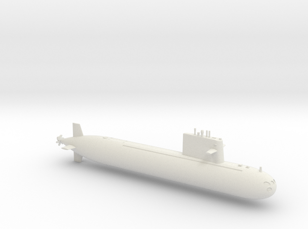 1/700 Type 091 Submarine in White Natural Versatile Plastic