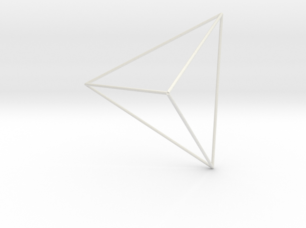 Tetraedro1 in White Natural Versatile Plastic