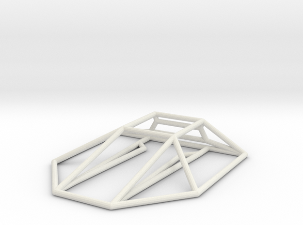 Constrictor Wireframe 1-300 in White Natural Versatile Plastic