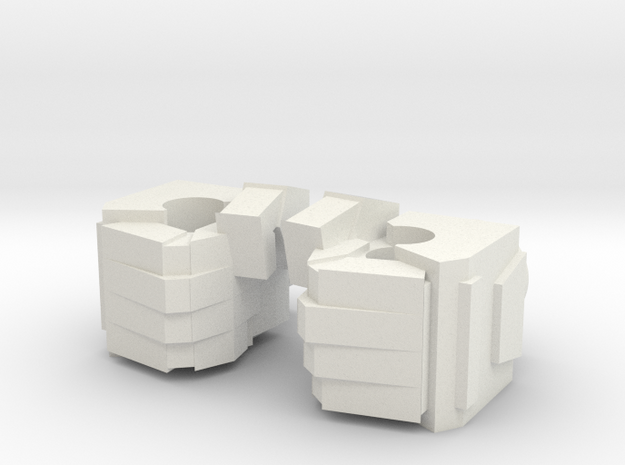 Voyager Fists in White Natural Versatile Plastic