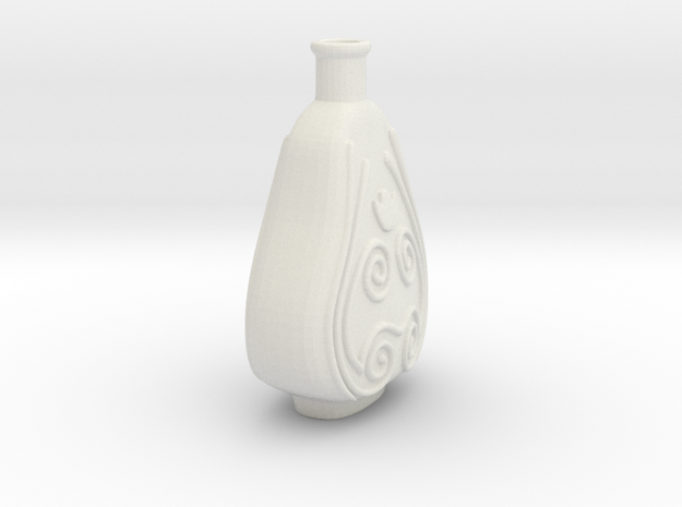 Vase2 in White Natural Versatile Plastic