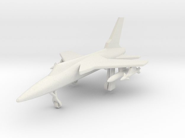 1/285 (6mm) F-105 Thunderchief  in White Natural Versatile Plastic
