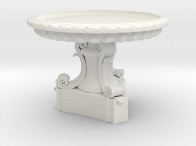 Versailles fountain in White Natural Versatile Plastic