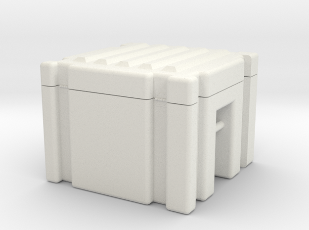 Supply Crate in White Natural Versatile Plastic