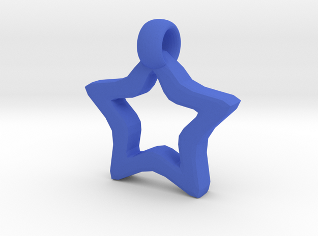 Star in Blue Processed Versatile Plastic