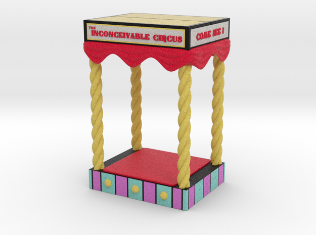Circus Booth in Full Color Sandstone