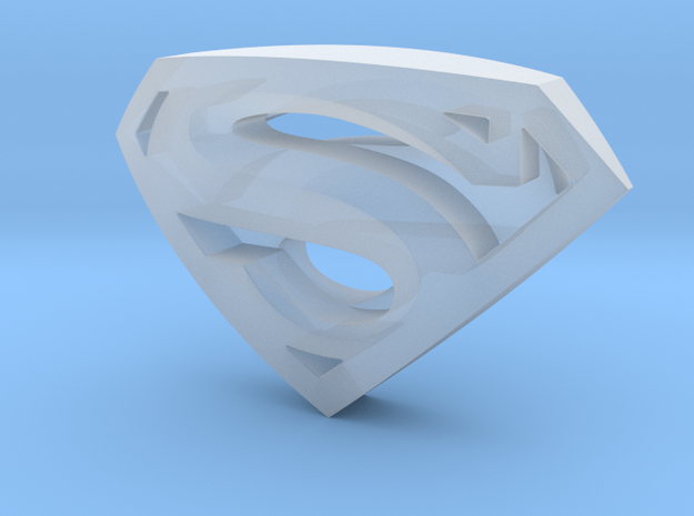 SupermanLogoII in Tan Fine Detail Plastic