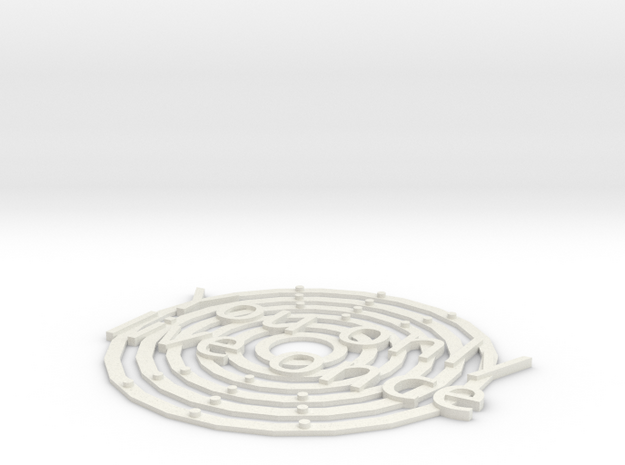 Yolo Coaster in White Natural Versatile Plastic