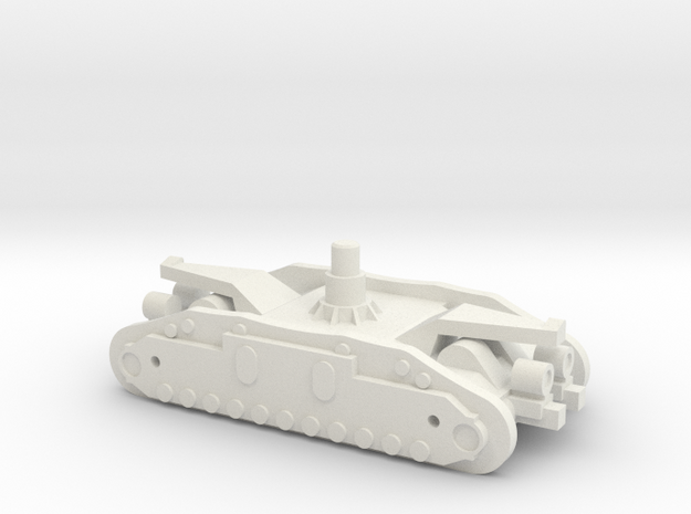 1/144 Crawler Unit without tracks in White Natural Versatile Plastic