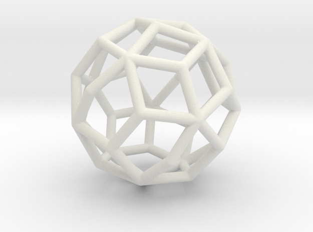 MaxiMin 37 Vertices (5cm) in White Natural Versatile Plastic