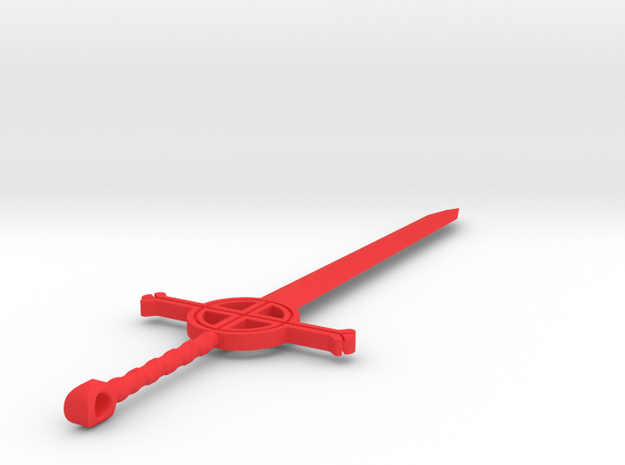 Finn's Demon Blood Sword Keychain in Red Processed Versatile Plastic