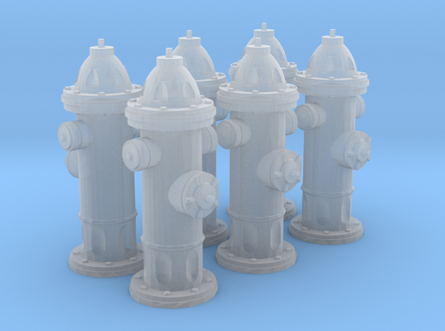 Hydrant type A 1:43 ( 0 scale ) 6 Pcs in Tan Fine Detail Plastic