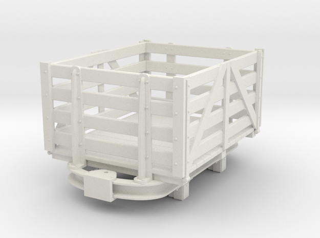 1:32/1:35 Skip based Peat wagon  in White Natural Versatile Plastic