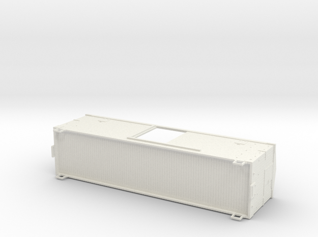 G-scale Boxcar in White Natural Versatile Plastic