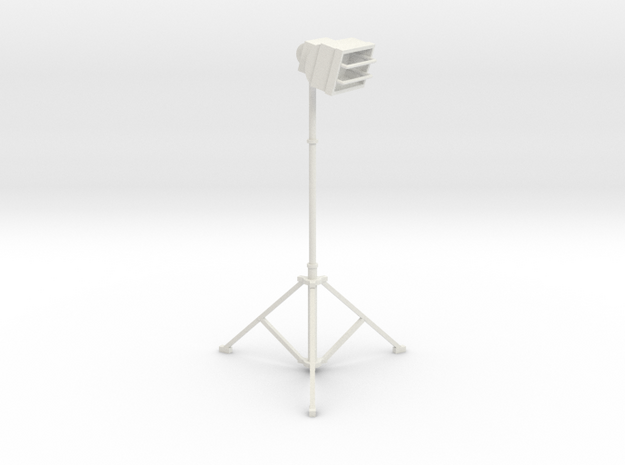 1/10 Scale Tall Work Light 2 in White Natural Versatile Plastic