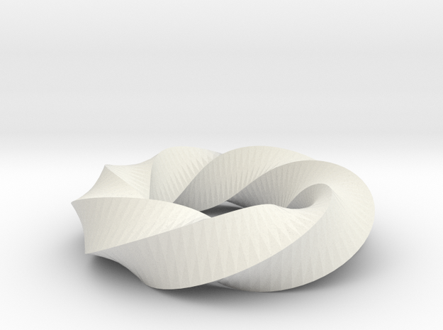 Twist01 in White Natural Versatile Plastic