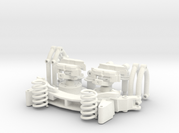 1 8 32 Deuce Independent Front Suspension in White Processed Versatile Plastic