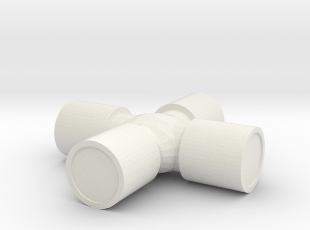 1/10 Scale U-Joint in White Natural Versatile Plastic