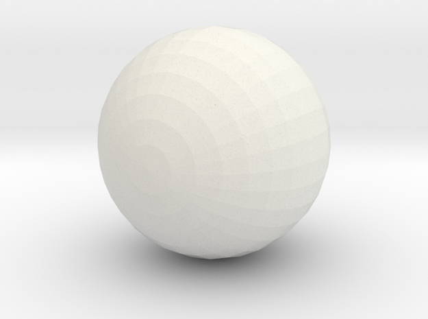Penguin Ball in White Natural Versatile Plastic