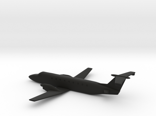 Beechcraft 1900 10cm length in Black Natural Versatile Plastic