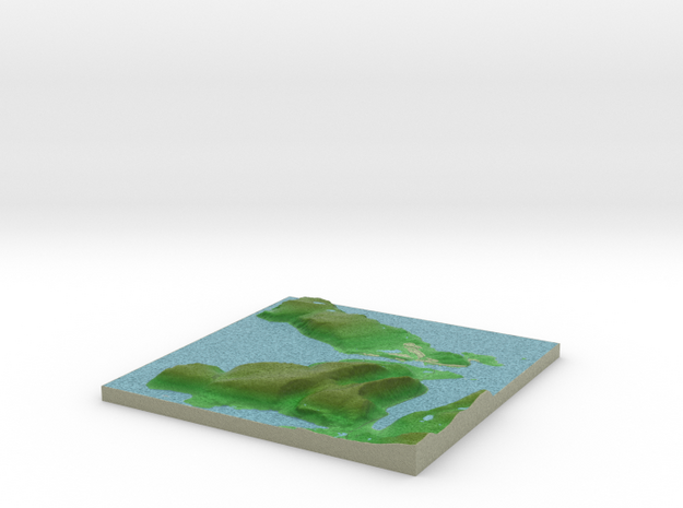 Terrafab generated model Wed Oct 09 2013 19:31:28  in Full Color Sandstone
