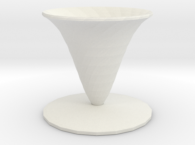 fleur vase in White Natural Versatile Plastic