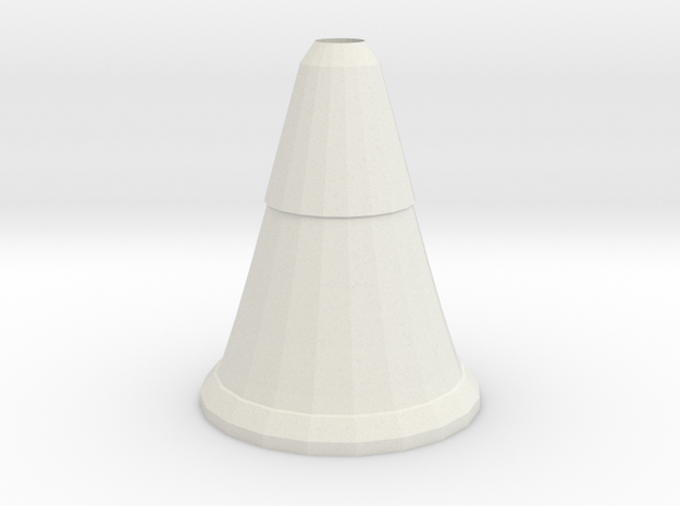 cone vase in White Natural Versatile Plastic