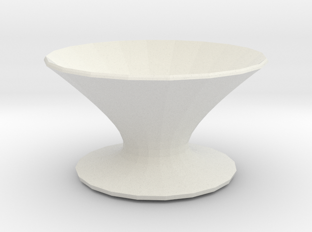 zorro vase in White Natural Versatile Plastic