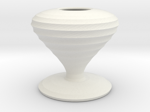 lugosi vase  in White Natural Versatile Plastic