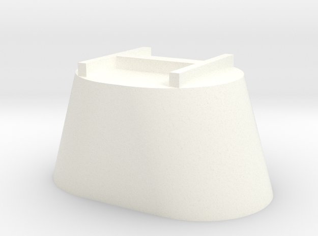 Verticle Mixer Single in White Processed Versatile Plastic