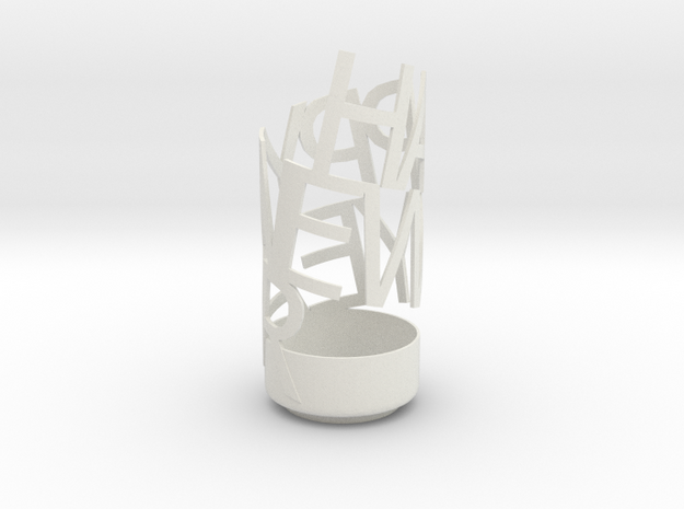 happy new year pencil holder in White Natural Versatile Plastic